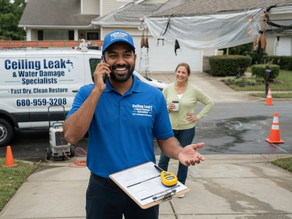 Ceiling Leak Cleanup Moville, IA FAQs